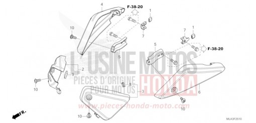 COUVERCLE LATERAL FILTRE A AIR CMX1100A2P de 2023